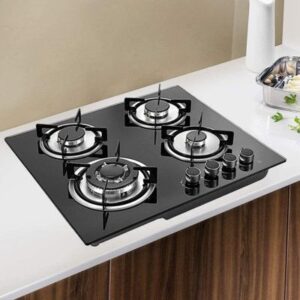 This product is a black built-in gas stove_ Let…-min